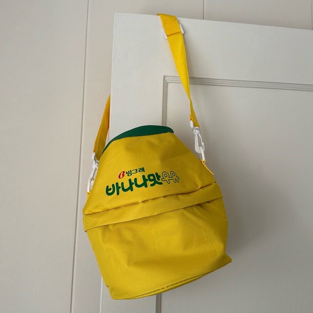 Melona banana milk cooler bag Korean merch
